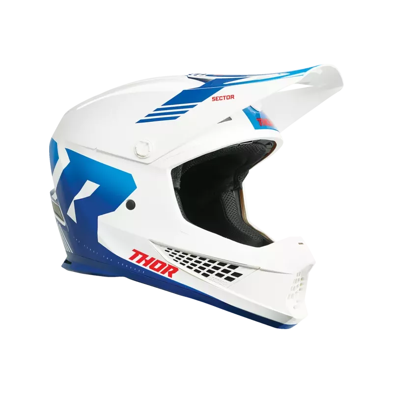 Casque THOR Sector 2 Carve Helmet White Blue