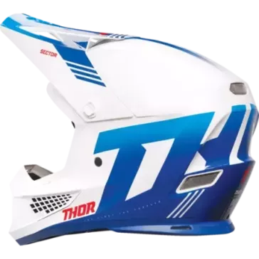Casque THOR Sector 2 Carve Helmet White Blue