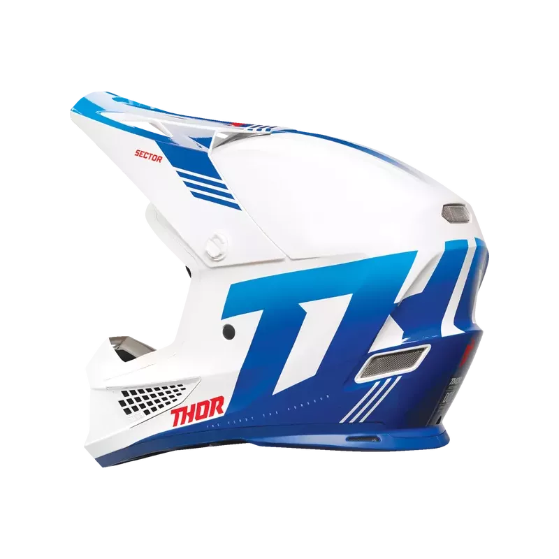 Casque THOR Sector 2 Carve Helmet White Blue
