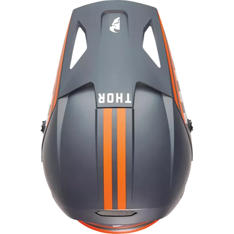Casque THOR Sector 2 Carve Helmet Grey Orange Blue