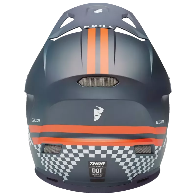 Casque THOR Sector 2 Carve Helmet Grey Orange Blue