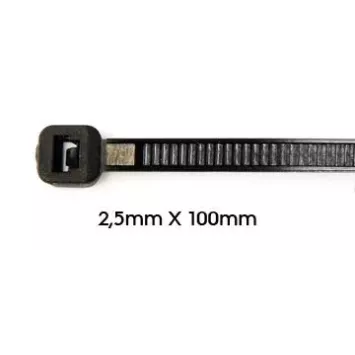 Collier de serrage 2,5 x 100mm 100 unités