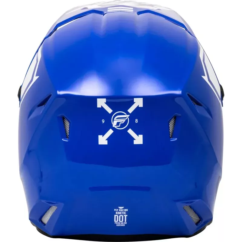 Casque FLY RACING Kinetic Menace - bleu/blanc Casque FLY RACING Kinetic Menace - bleu/blanc