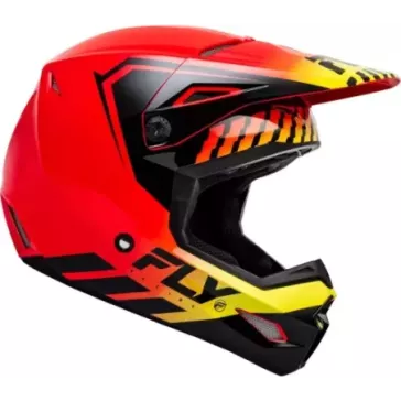 Casque FLY RACING Kinetic Menace - rouge/noir/jaune