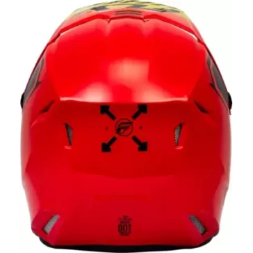 Casque FLY RACING Kinetic Menace - rouge/noir/jaune