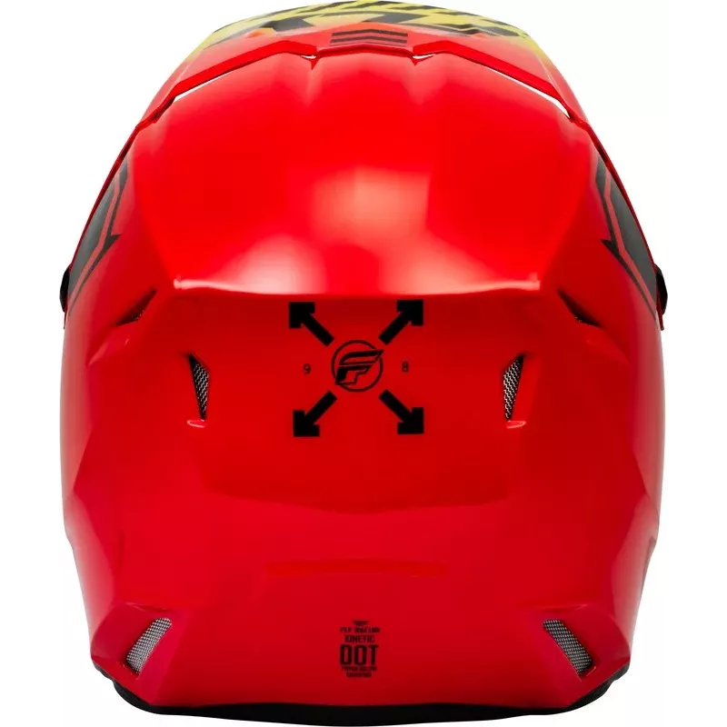 Casque FLY RACING Kinetic Menace - rouge/noir/jaune Casque FLY RACING Kinetic Menace - rouge/noir/jaune