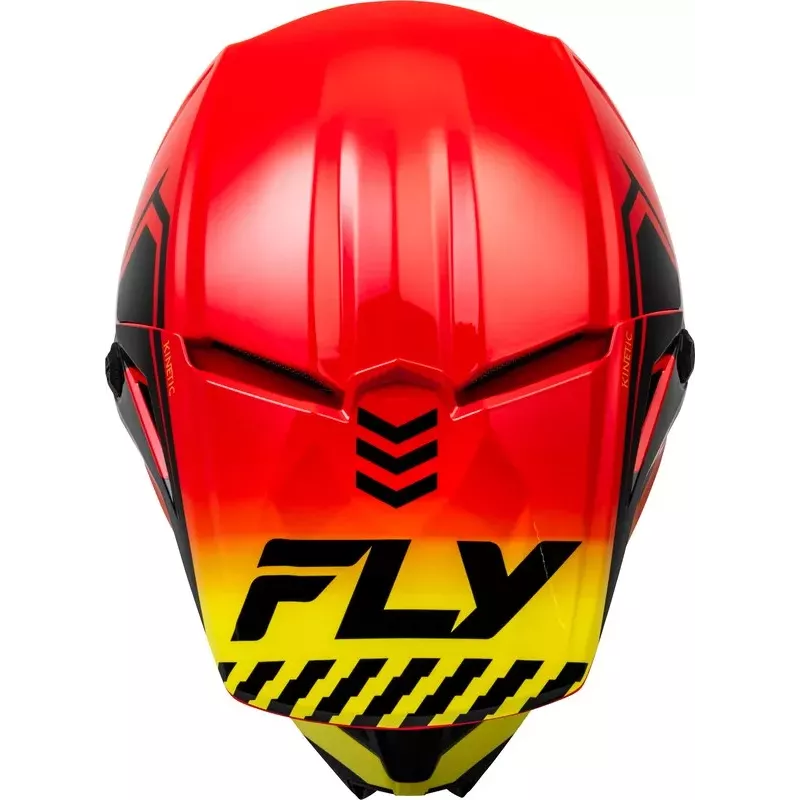 Casque FLY RACING Kinetic Menace - rouge/noir/jaune Casque FLY RACING Kinetic Menace - rouge/noir/jaune
