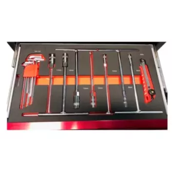 Caisse à outils MX Toolbox complète spéciale moto 65 éléments