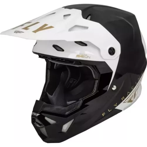Casque FLY RACING Formula CP Slant - noir/blanc/Gold