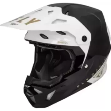 Casque FLY RACING Formula CP Slant - noir/blanc/Gold
