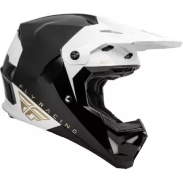 Casque FLY RACING Formula CP Slant - noir/blanc/Gold