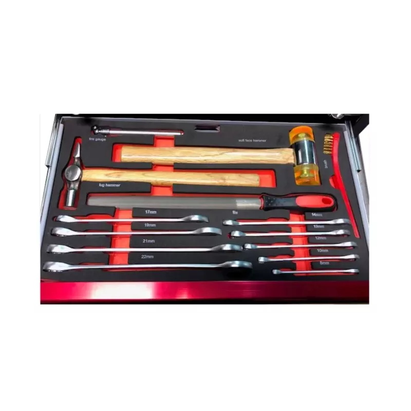 Caisse à outils MX Toolbox complète spéciale moto 65 éléments