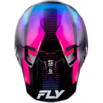 Casque FLY RACING Formula S Carbon Protocol - noir carbone/bleu/rose