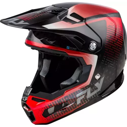 Casque FLY RACING Formula S Carbon Protocol - noir carbone/rouge