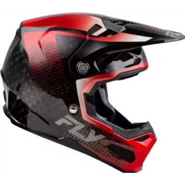 Casque FLY RACING Formula S Carbon Protocol - noir carbone/rouge