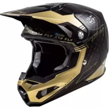 Casque FLY RACING Formula Smart Carbon Legacy - noir/or