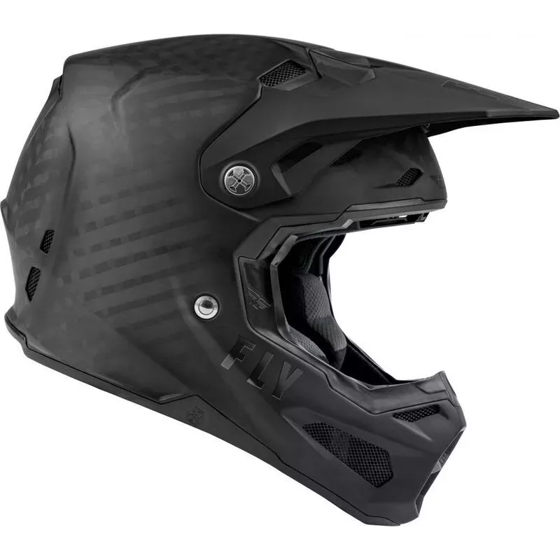 Casque FLY RACING Formula Carbon Solid - noir Carbon Mat XS