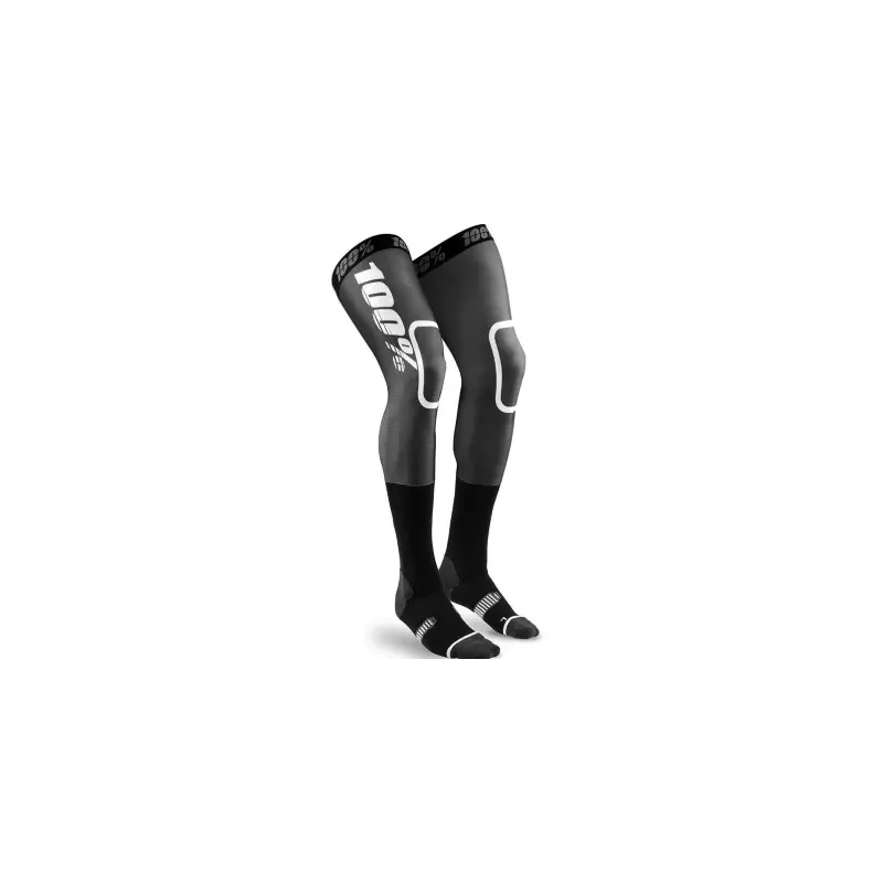 Chaussettes montantes 100% Noir - blanc