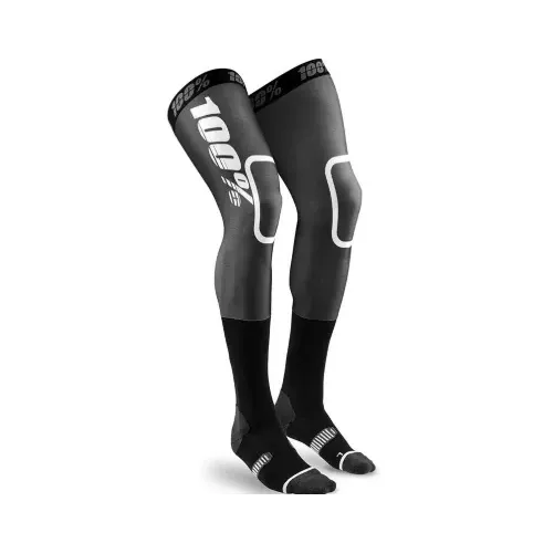 Chaussettes montantes 100% Noir - blanc