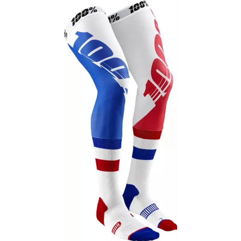 Chaussettes montantes 100% bleu-blanc-rouge