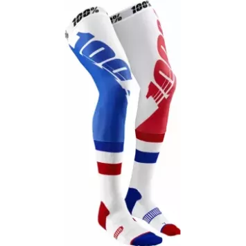 Chaussettes montantes 100% bleu-blanc-rouge