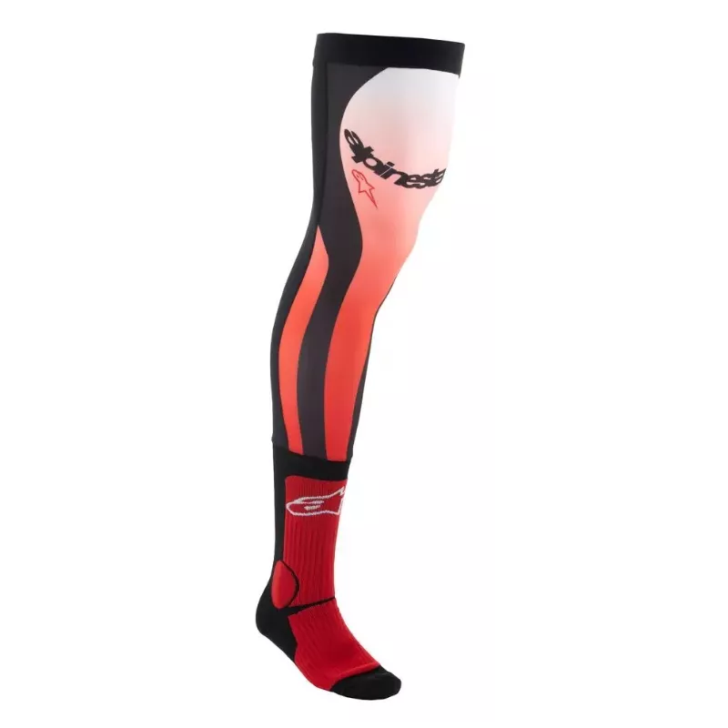 Chaussettes Alpinestars Knee Rouge Blanc