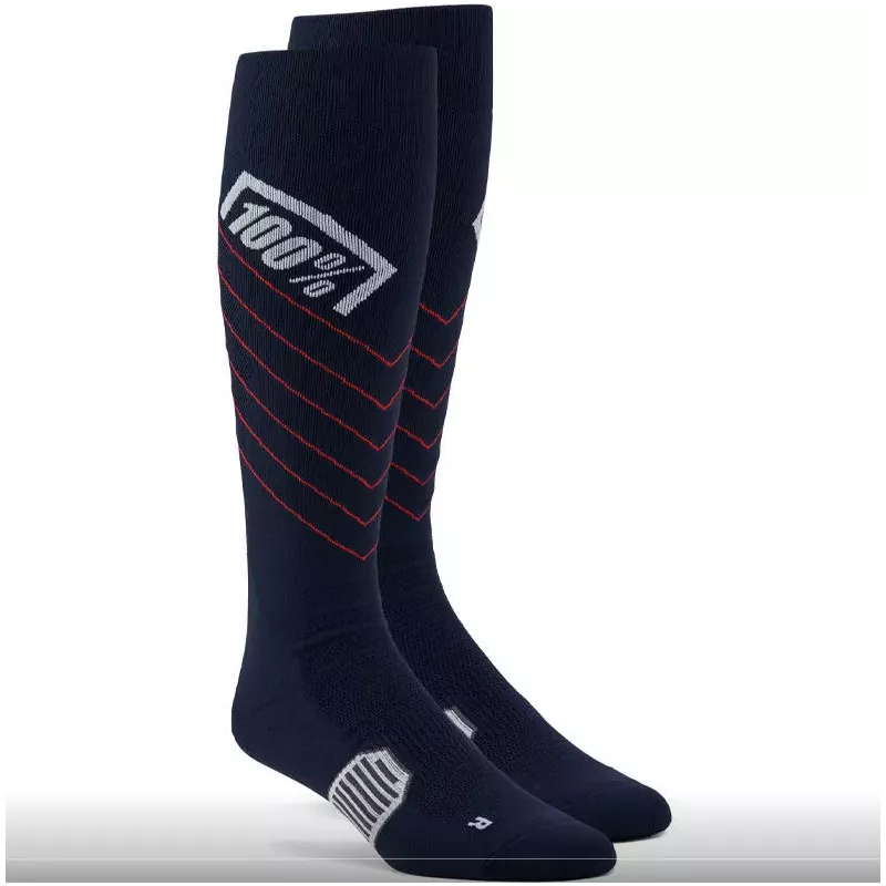 chaussettes 100% Hi-Side Performance Socks rouges