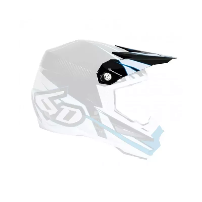 visiere 6D ATR1 Carbon - Electric Blue/White v2