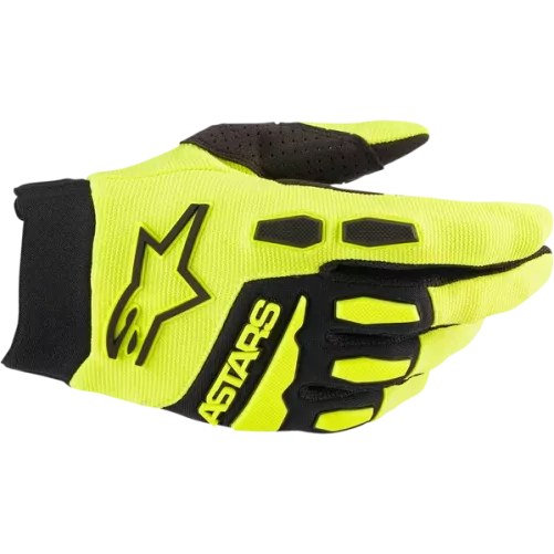 Gants Alpinestars full bore jaune noir