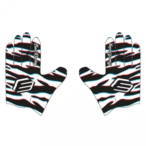 Gants BUD SX Lite Zebra Blanc Blitz