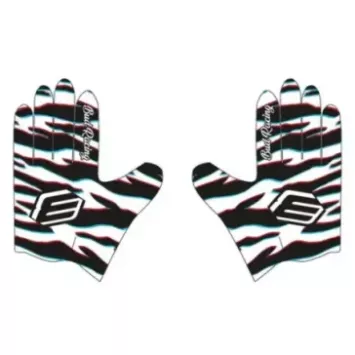 Gants BUD SX Lite Zebra Blanc Blitz