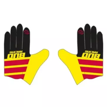Gants BUD SX Lite Lazer Jaune Rouge Noir