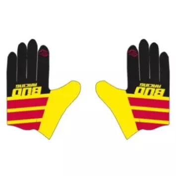 Gants BUD SX Lite Lazer Jaune Rouge Noir