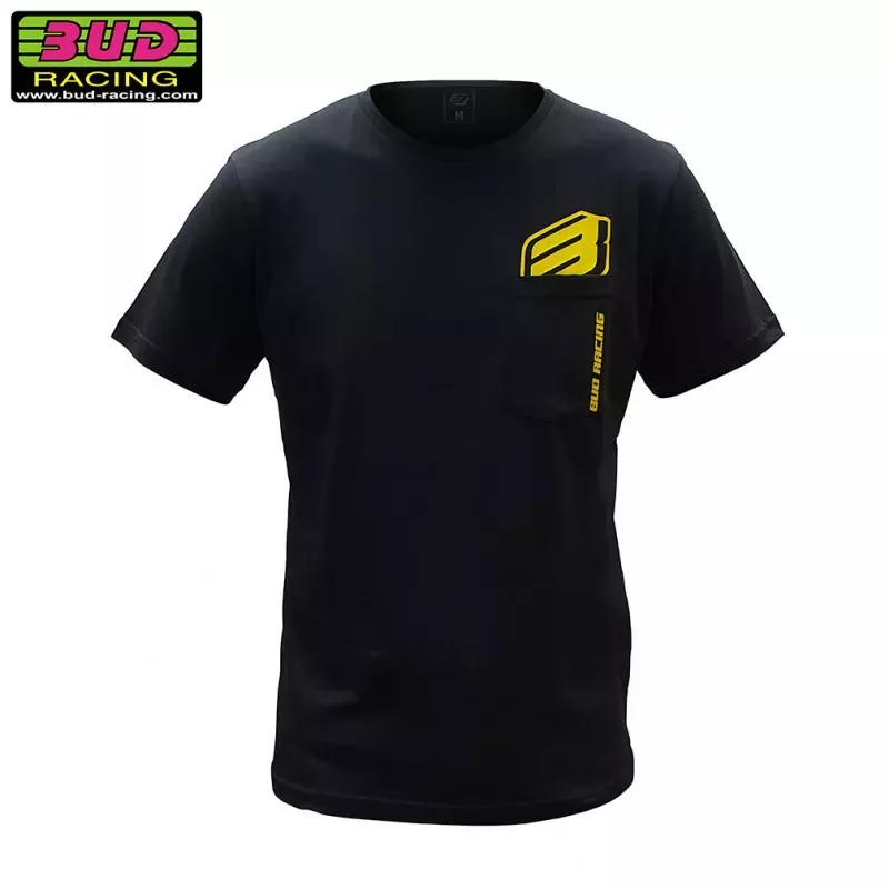 Tee shirt BUD RACING B LOGO SS pocket noir