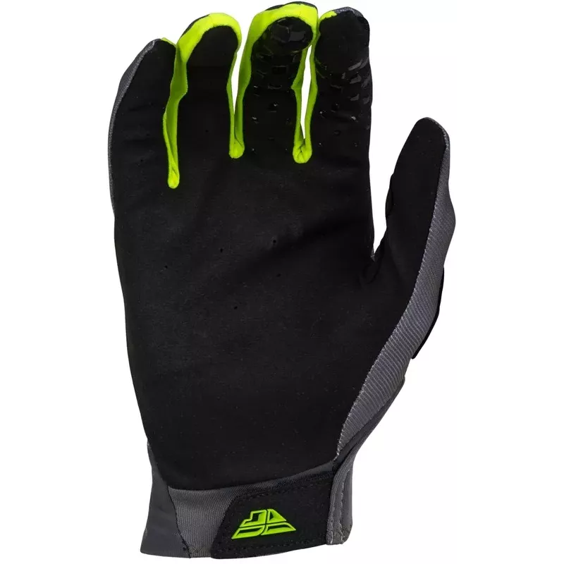 FLY RACING Gants FLY RACING Pro Lite gris / jaune fluo