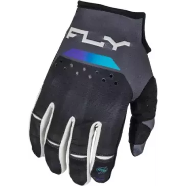 Gants FLY RACING Kinetic Reload - anthracite/noir/Blue Iridium