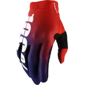 Gant 100% Ridefit rouge et bleu