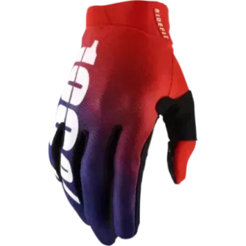 Gant 100% Ridefit rouge et bleu