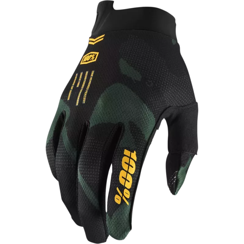 Gant 100% iTack vert et noir