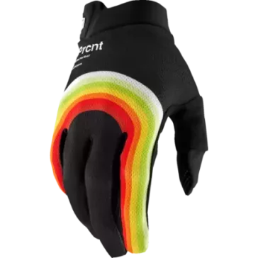 Gant 100% iTrack noir,orange,jaune et vert