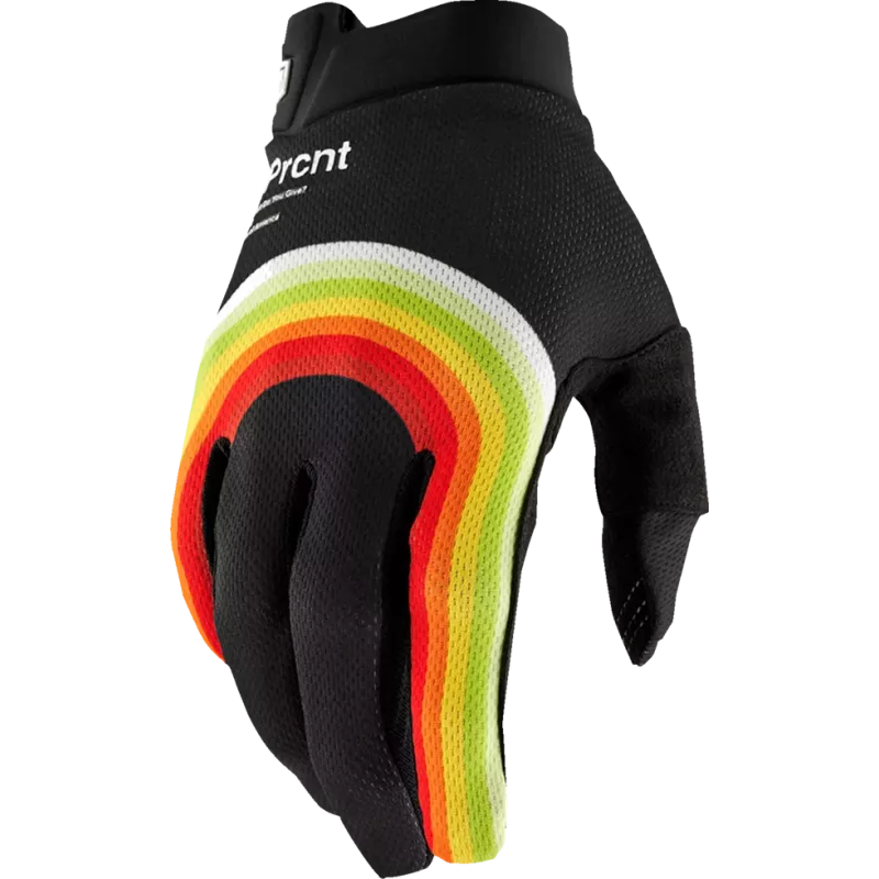 Gant 100% iTack noir,orange,jaune et vert