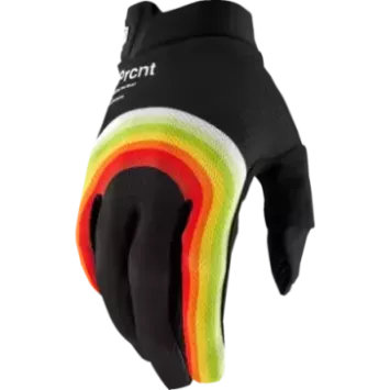 Gant 100% iTack noir,orange,jaune et vert