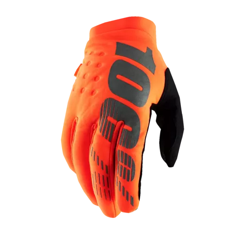 Gants 100% Brisker orange