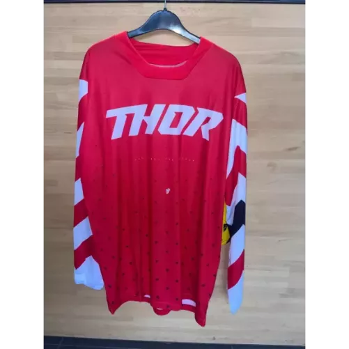 Maillot THOR Pulse 19 Stunner Rouge Blanc Taille L