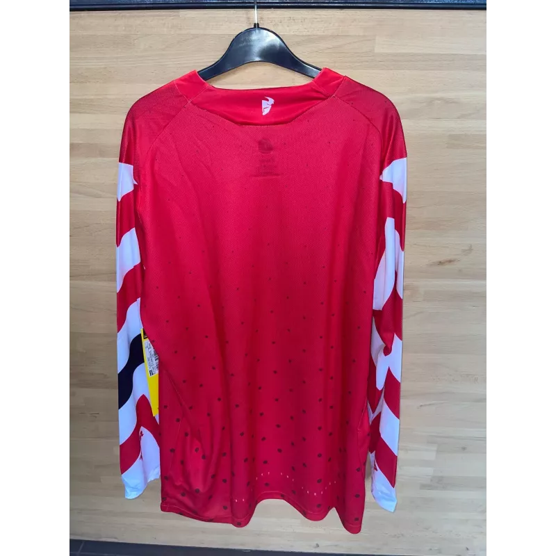 Maillot THOR Pulse 19 Stunner Rouge Blanc Taille L