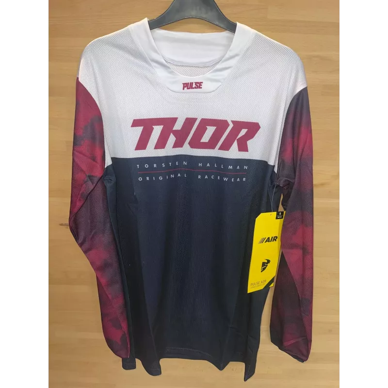 Maillot THOR Pulse Air S19 Mintnight Gris clair Taille S