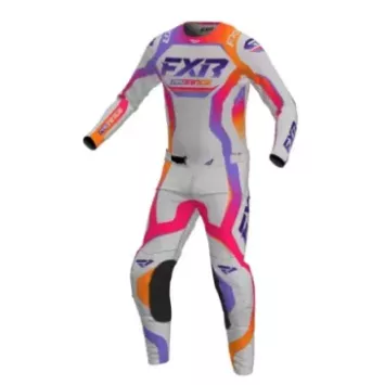 Tenue FXR REVO 25 THERMAL Blanche VIOLET ORANGE