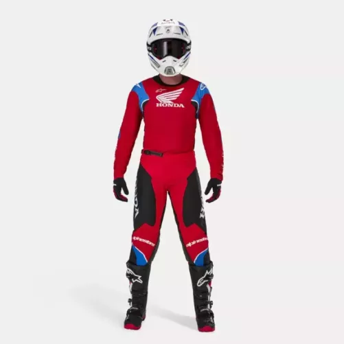 Tenue Complète Alpinestars HONDA Racer ICONIC Rouge Noir & Blanc
