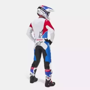 Tenue Complète Alpinestars HONDA Racer ICONIC Blanc Bleu Rouge