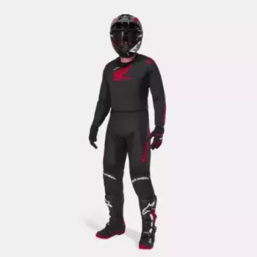 Tenue Complète Alpinestars HONDA Racer ICONIC Noir & Rouge